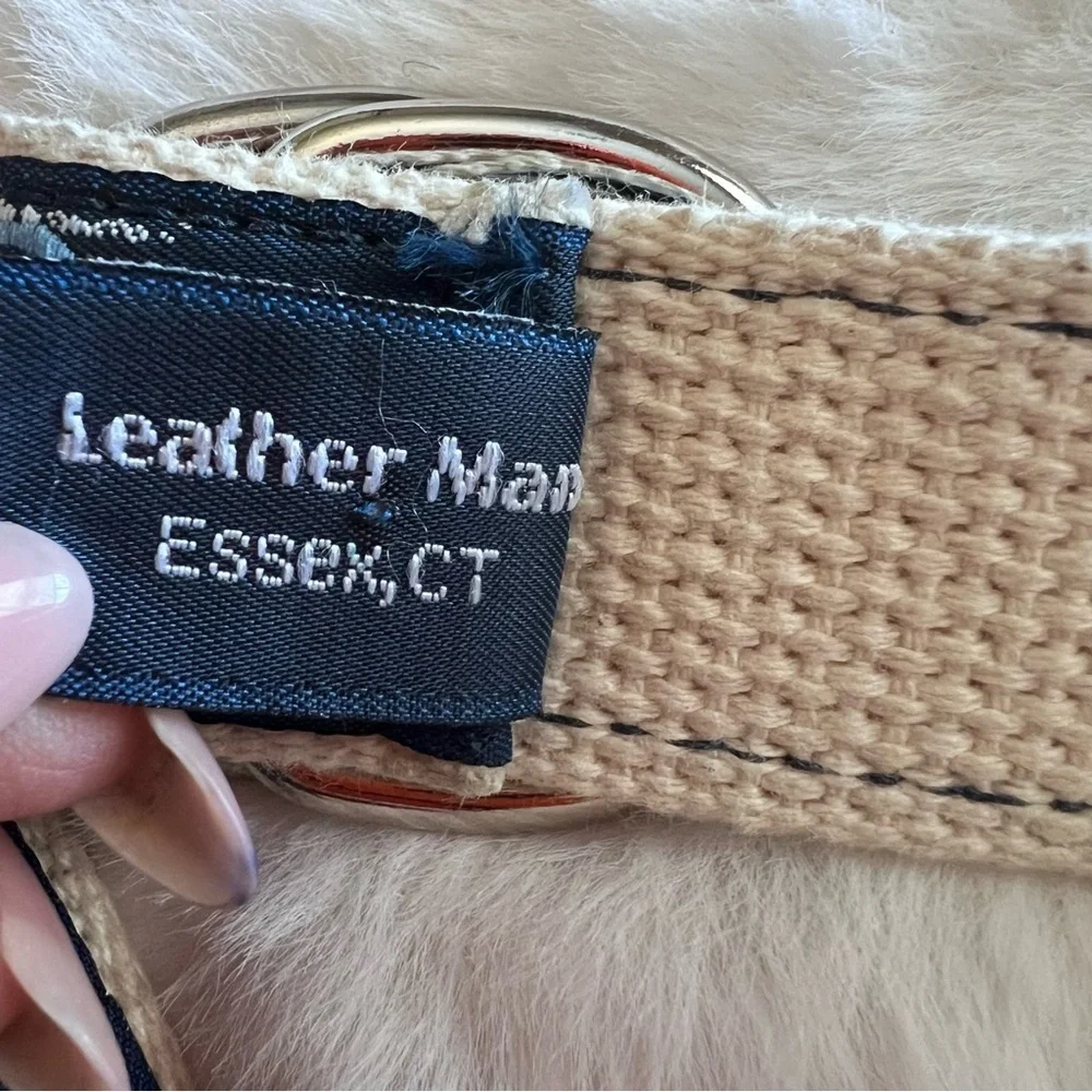 Leather Man Essex CT Nautical Sailboat Belt – Size L